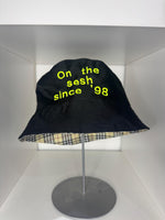 Funny 'On The Sesh Since '98' Bucket Hat - 90s Rave Neon Embroidery