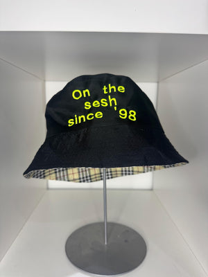 Funny 'On The Sesh Since '98' Bucket Hat - 90s Rave Neon Embroidery